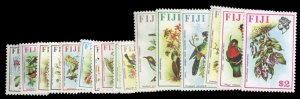 Fiji #305-320 Cat$39.45, 1971-72 Flowers and Birds, complete set, never hinged