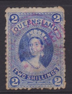 Queensland Sc#74 Used - fiscal cancel