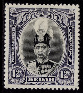 MALAYSIA - Kedah GVI SG61, 12c black & violet, M MINT. Cat £70.