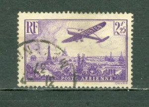 FRANCE 1936 AIR #C10 NICE CANCELLATION