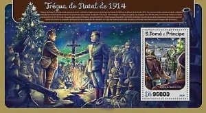 2016 S.Tome&Principe - Christmas Truce. Michel: 6880/Bl.1225. Scott Code: 3196