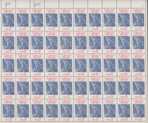 US #2224  Statue of Liberty   Full sheet of 50  MNH
