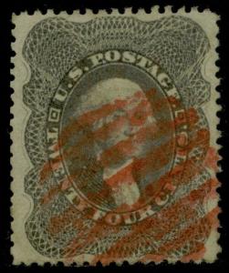 #37 XF+ USED WITH RED GRID CANCEL & PF CERT CV $440.00 BQ1767