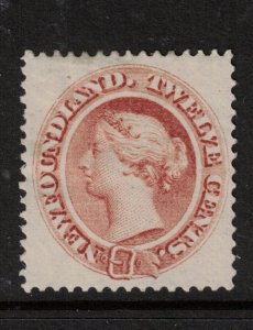 Newfoundland #28 Extra Fine Lightly Hinged 