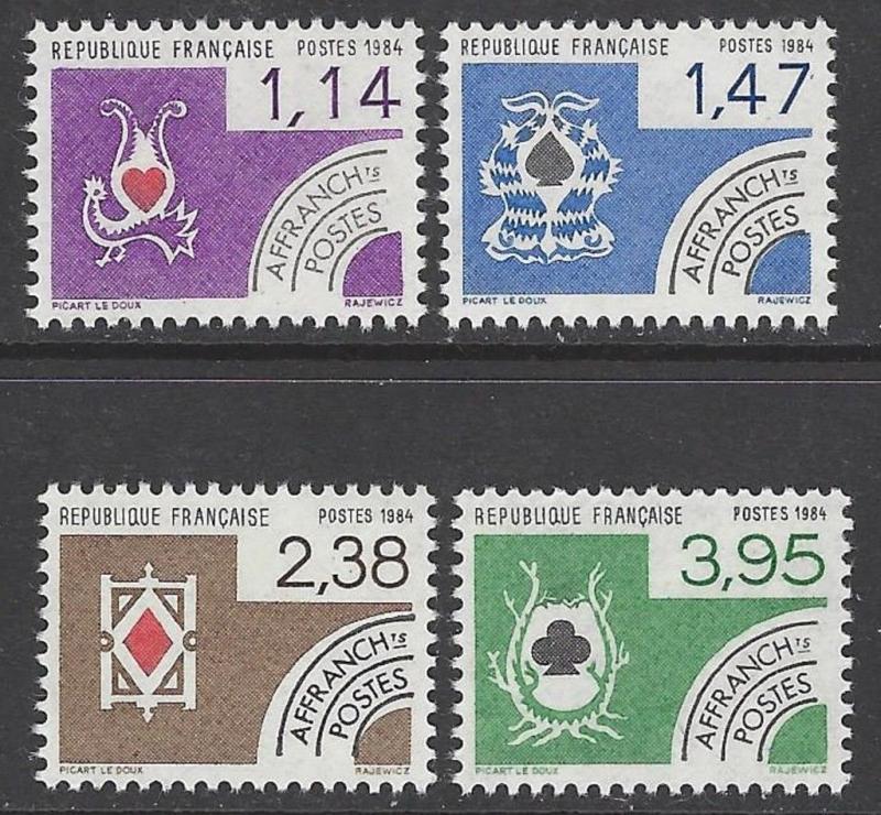 France 1984 Playing Card Suit VF MNH (1919-22)