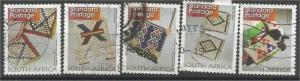 SOUTH AFRICA, 2010, used Std set, Definitive Self-adh. Scott 1434a