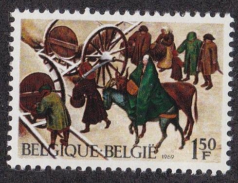 Belgium # 732, Painting - The Census at Bethlehem, NH