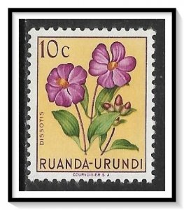 Ruanda-Urundi #114 Flowers MNH