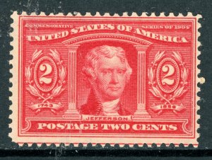 USA 1904 Louisiana Purchase 2¢ Carmine Scott 324 MNH W180