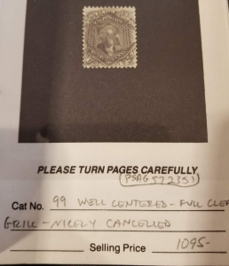 US 99 used w/ PSAG cert