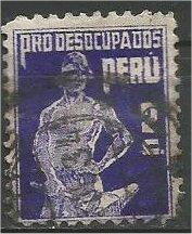 PERU, 1934, used 2c, Blacksmith, Scott RA20