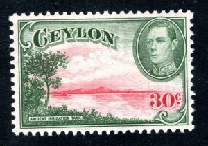 Ceylon #286,   VF, Unused, Original Gum, CV $8.00 ....  1290554
