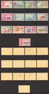 Cayman Is SG135/47 1950 Set of 13 M/Mint (toned)