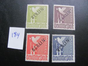 Germany BERLIN 1948 MNH PENCIL SIGNED EACH CORNER SC 9N17-20  XF $250 (184)