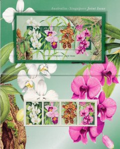 Australia & Singapore 1998 Joint Issue Presentation Pack ORCHIDS XF