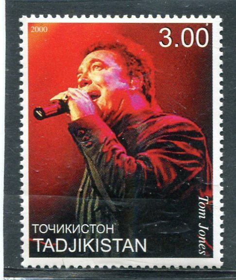 Tajikistan 2000 TOM JONES Singer 1 value Perforated Mint (NH)