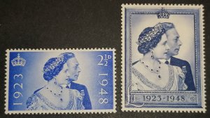 Great Britain Royal Wedding 1948 MH set