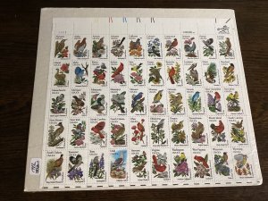 Scott#1953-2002-Birds & Flowers Full Sheet  of 50 Stamps-MNH-1982-NIP-US