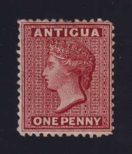 Antigua SG #13 (1872) 1d lake Queen Victoria Mint VF H (Sc. 5)