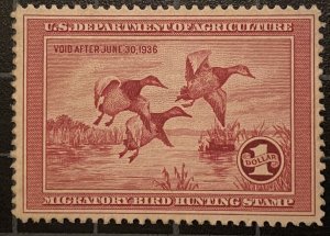 US Stamps-SC# RW2 - Duck Stamp - MVLH  - Premium Item - CV $375.00