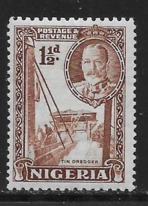 Nigeria 40 1 1/2d Dredging for Tin single Unused LH