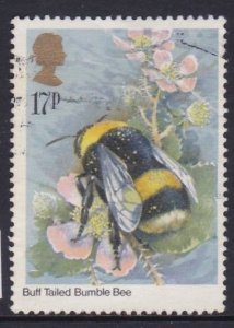 G Britain - 1985 - Buff Tailed - Bumble Bee - 17p - Used