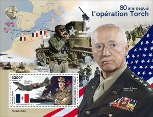 2022/08 - CHAD - OPERATION TORCH WWII   II    1V  complet set    MNH **