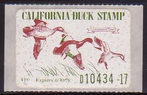 California #7 1977 Hunting Permit Stamp MNH