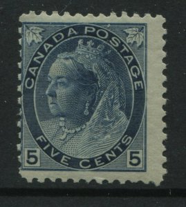 Canada QV 1898 Numeral 5 cents blue mint o.g.