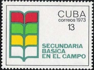 CUBA Sc# 1803  EDUCATION schools secondary  1973  MNH