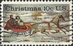 # 1551 USED CHRISTMAS CURRIER AND IVES