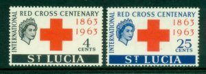 St Lucia 1963 Red Cross centenary MLH