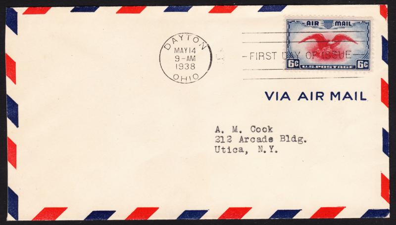 Dollar Box -  C23 First Day Cover - no cachet - backflap stuck