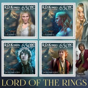 Stamps. Cinema. The Lord of the Rings 2023 year 1+1 sheets perforated MNH**