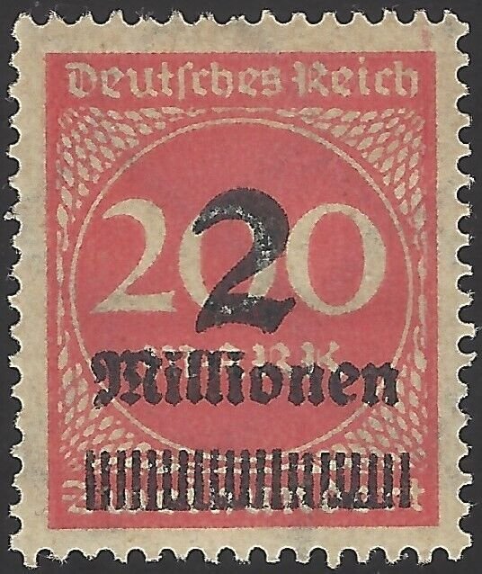 Weimar Republic German Empire 1923 Overprint Surcharge Stamp 2 mill on 200  mark | Worldwide - Other, Stamp