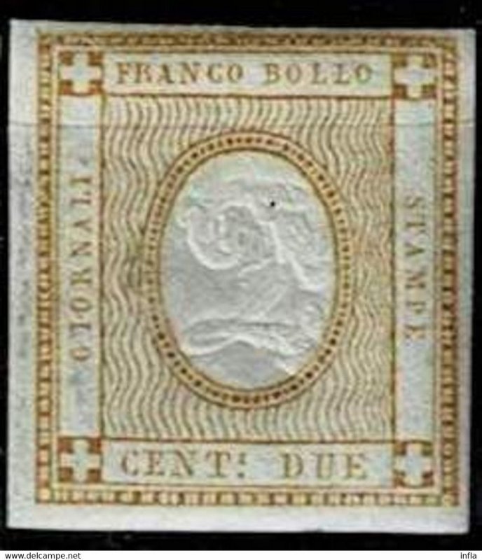 Italy 1862,Sc.#P1 MH, color a+b