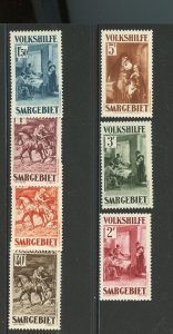 SAAR SET SCOTT# B30/36 F/VF MINT NEVER HINGED--SCOTT $542.00