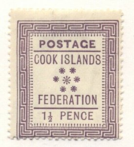 COOK ISLANDS #6 Mint Hinged, Scott $50.00