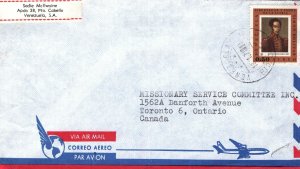 ARGENTINA 50c INTERNATIONAL AIRMAIL RATE COMMERCIAL COVER TO CANADA 1981