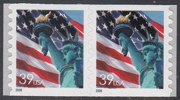 United States 3983 MNH Coil Pair CV $1.60