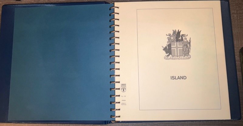 Lightly Used Lindner Hingeless Album + Slipcase for Iceland Island 1973-1973