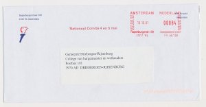 Meter cover Netherlands 2001 National Committee May 4 and 5