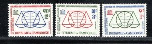 CAMBODIA SC# 126-28 FVF/MLH