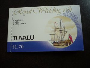 Stamps - Tuvalu - Scott# 157a,160a - Mint Never Hinged Booklet