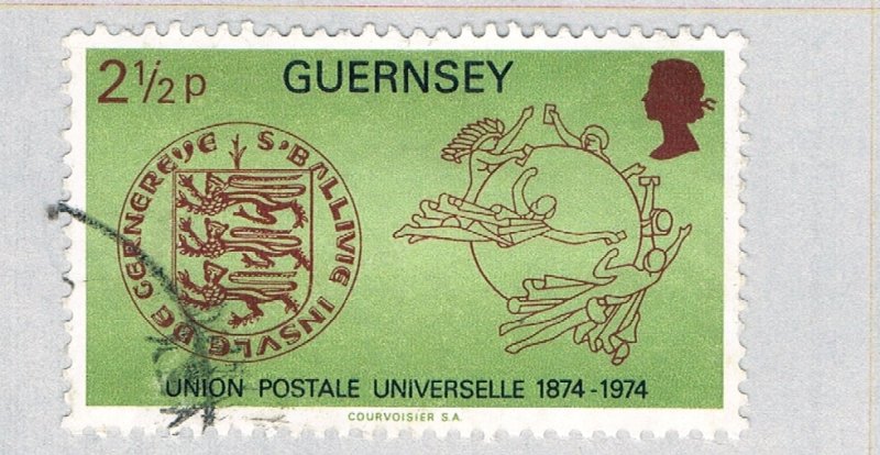 Guernsey 111 Used Seal and UPU Emblem 1974 (BP66614)