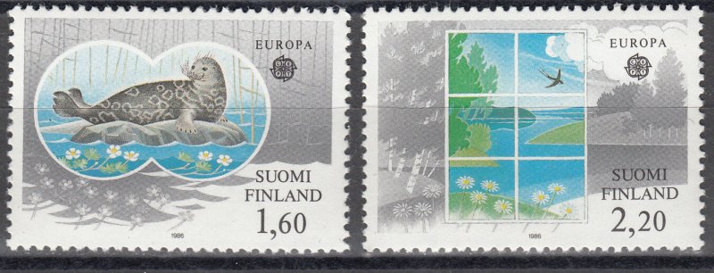 Finland 1986 #735-6 MNH. Environment, Europa