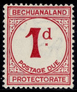 BECHUANALAND PROTECTORATE GV SG D5, 1d carmine, NH MINT. ORDINARY