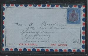 BERMUDA (P2906B) 1948  KGVI KEYPLATE 2/- ON A/M COVER TO ENGLAND, MISSING BACK F