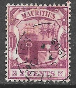 Mauritius 94: 2c Coat of Arms, used, F-VF