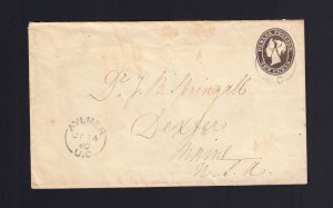 CANADA: Webb #EN2 USED 1860 Aylmer, UC to Dexter, ME - RARE